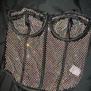 Beautiful rhinestone bodysuit